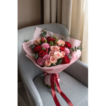 Авторский букет «Нежное сердце»